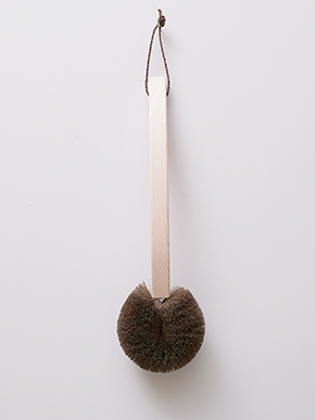 Body Brush with Long Cypress Handle